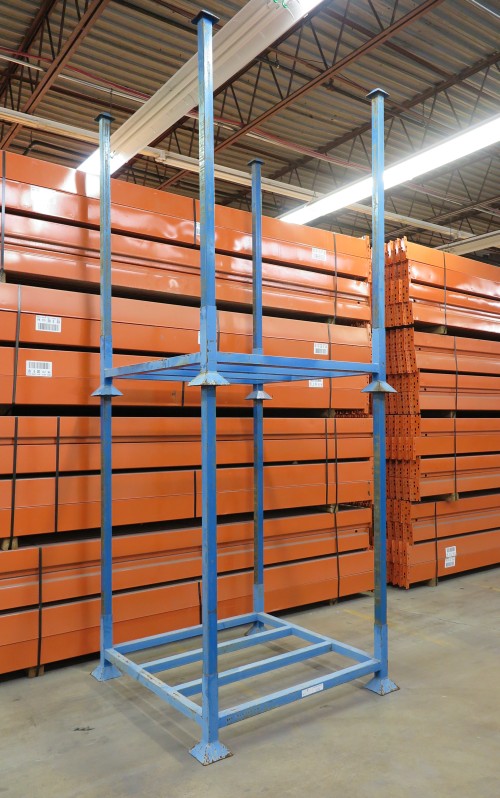 STACK RACK REMOVABLE POST 48 WIDE X 48 DEEP X 68 TALL USED